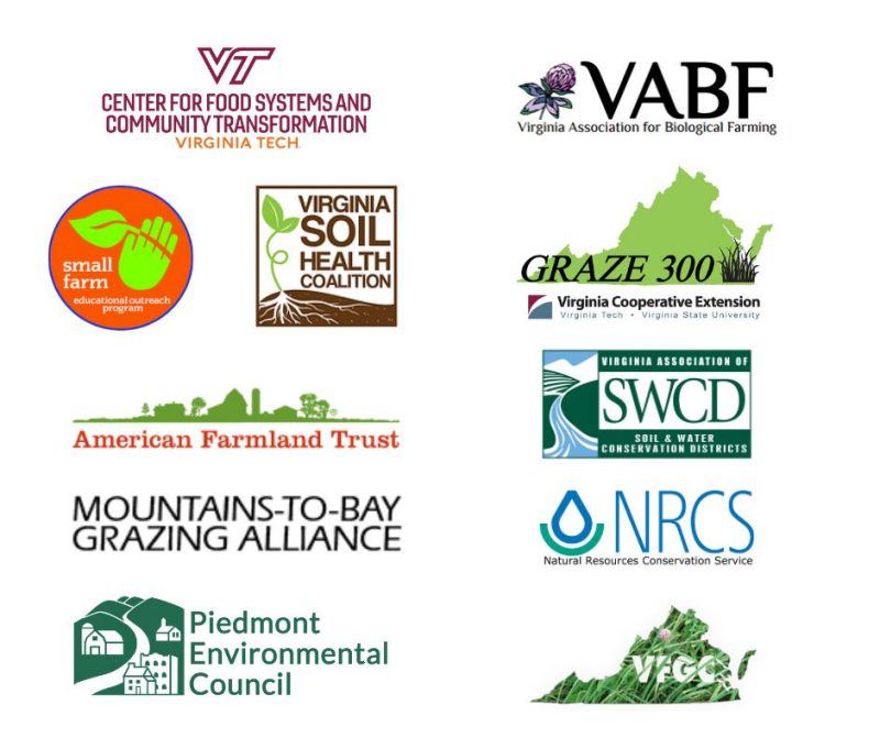 Logos of Virginia Collaborators focused on soil health